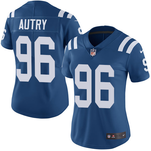 Indianapolis Colts #96 Limited Denico Autry Royal Blue Nike NFL Home Women Vapor Untouchable jerseys->youth nfl jersey->Youth Jersey